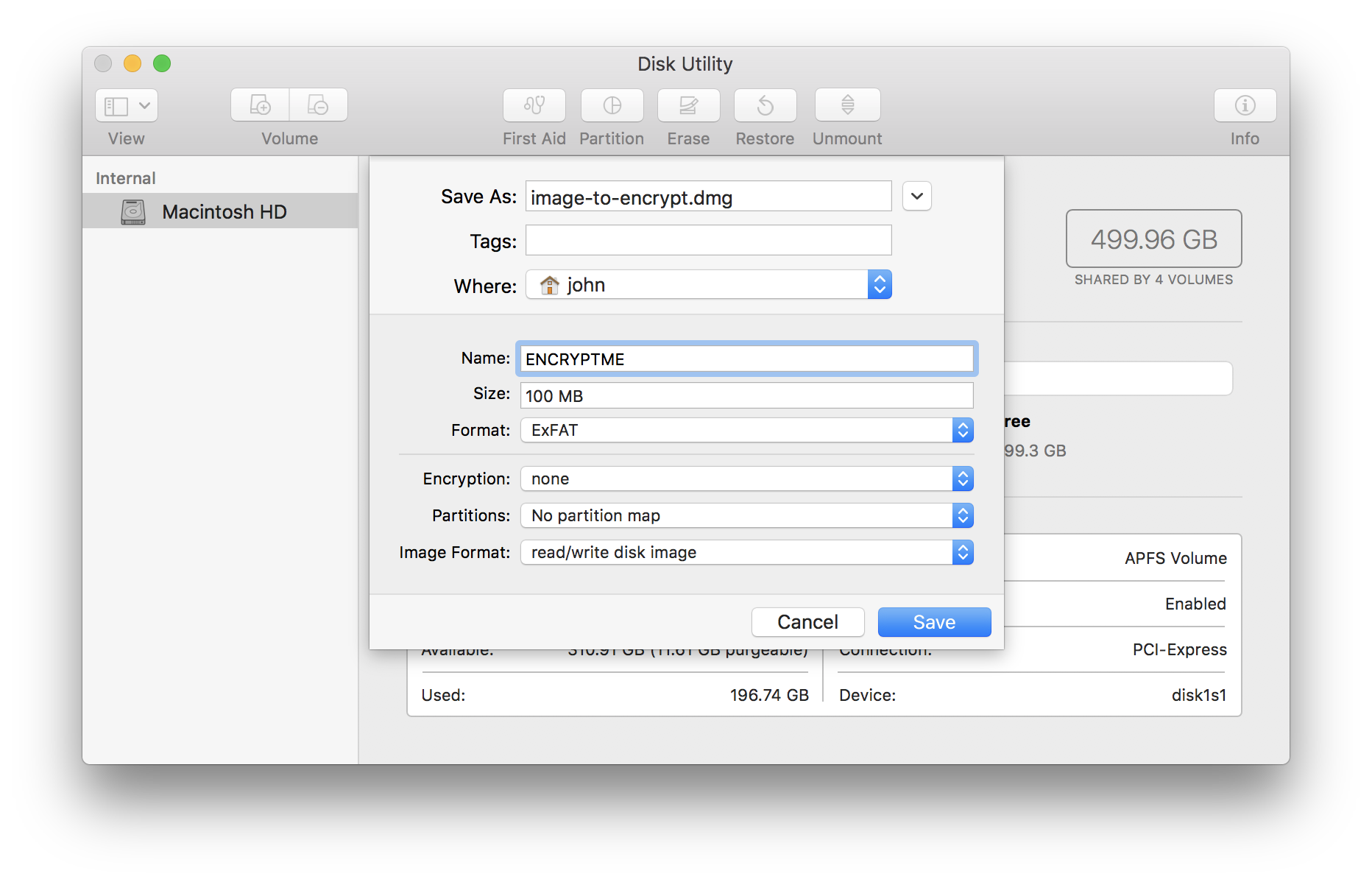 Create encrypted dmg file mac shortcut Create encrypted dmg file mac shortcut